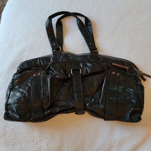 Matt & Nat black vegan leather shoulder purse handbag